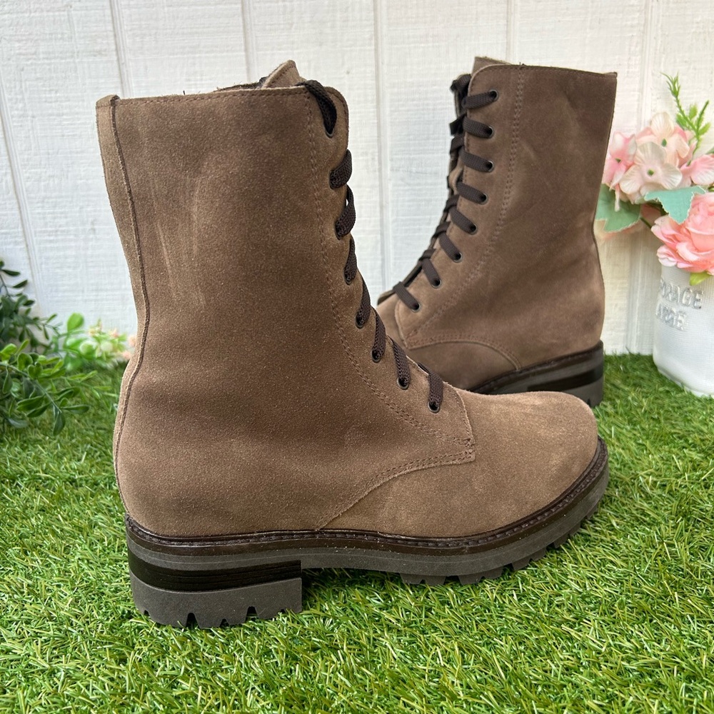La CANADIENNE women Brittany Waterproof lug Stone, Brown NEW /with tag size 6.5